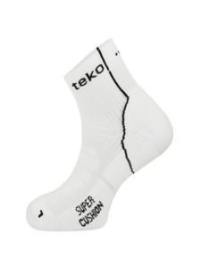 Teko Marathon Super Cushion White Running Socks